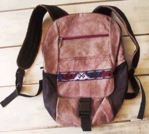 Handmade Tajikistan Imported Jahonnek Leather back pack - 35 x 35 cm