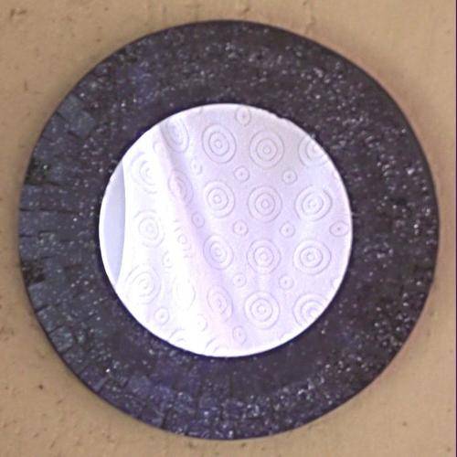 Round purple border 20 cm mosaic mirror