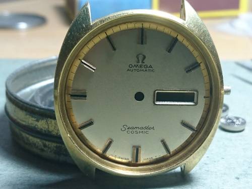 OMEGA case and dial lot