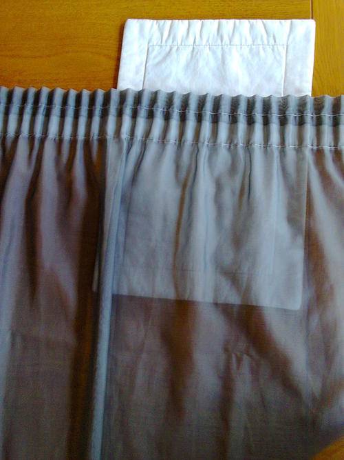 LARGE GREY SEE THROUGH CURTAIN 280 CM LONG, 220 CM WIDE
