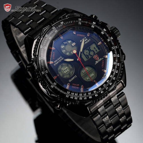 Watch - High Quality Shark Band Sports Men's Watch