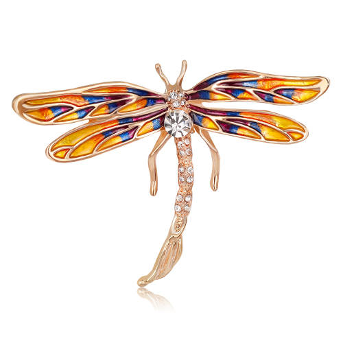 ***EXQUISITE*** CRYSTAL DRAGONFLY BROOCH
