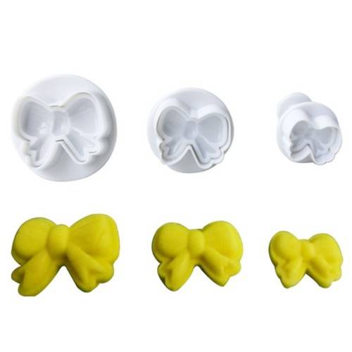 ***3 PIECE*** BOW FONDANT PLUNGER SET
