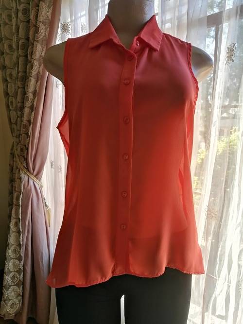 Lovely Orange chiffon Blouse