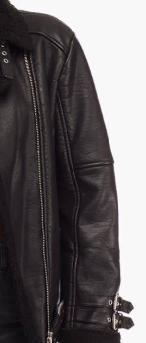 FOREVER 21 Sherpa Lined Moto Jacket