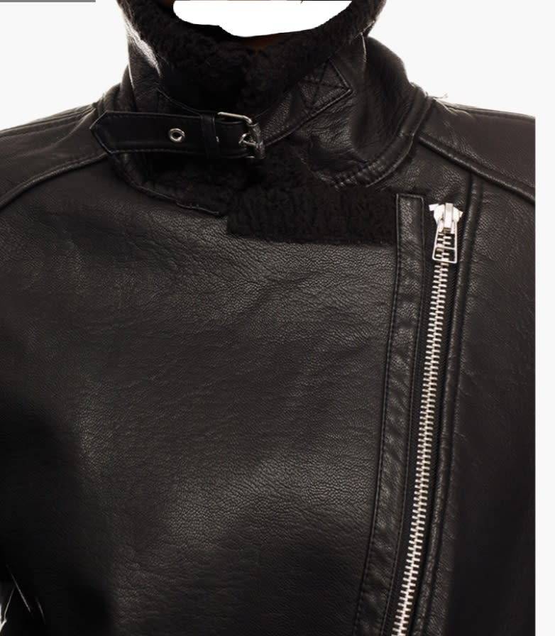 FOREVER 21 Sherpa Lined Moto Jacket