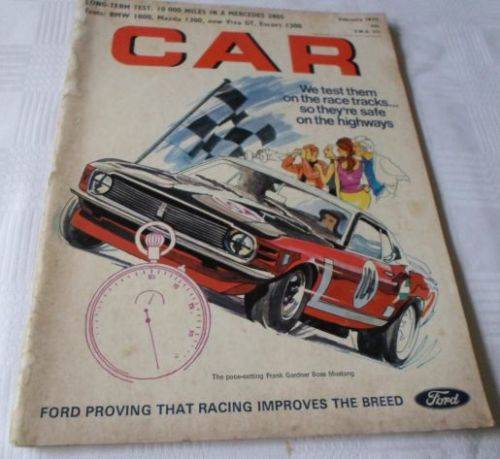CAR FEB 1971 ( BMW 1800 , MAZDA 1300 , VIVA GT , FORD ESCORT 1300 , MERCEDES 280S ) )
