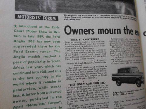 CAR MAGAZINE AUGUST 1968 ( GM RANGER 153 , PEUGEOT 404 , FORD ZEPHYR V6 , HOLDEN )