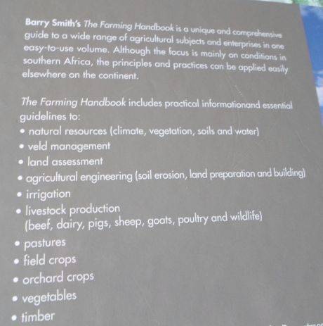 THE FARMING HANDBOOK - BARRY SMITH