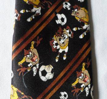 TAZ THE TAZMANIAN DEVIL - SOCCER / FOOTBALL - TIE