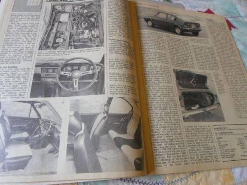 AUTO CAR MAGAZINE 14 DECMBER 1974 ) FORD CAPRI 3-LITRE , ALFASUD TI , FIAT )