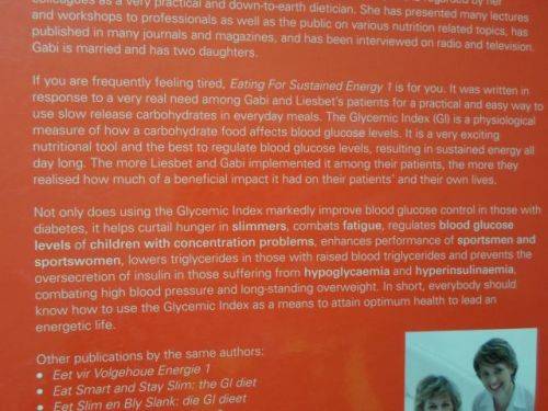 EATING FOR SUSTAINED ENERGY 1 - LIESBET DELPORT & GABI STEENKAMP