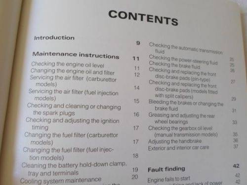 OPEL KADETT AND MONZA 1987 - 1992 - DIY SERVICE MANUAL - ERWIN VON KLOEG