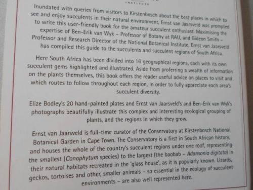 SUCCULENTS OF SOUTH AFRICA - ERNST VAN JAARSVELD , BER-ERIK VAN WYK , GIDEON SMITH , ELISE BODLEY