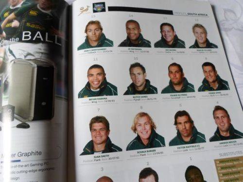 SOUTH AFRICA VS NEW ZEALAND 16 AUGUST 2008 - RUGBY PROGRAMME & TICKETS ( weight 200 grams )