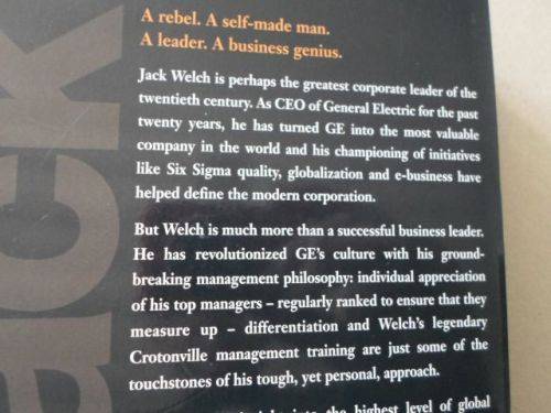 JACK - WHAT I'VE LEARNED LEADING A GREAT COMPANY AND GREAT PEOPLE - JACK WELCH ( 0,70 kg )