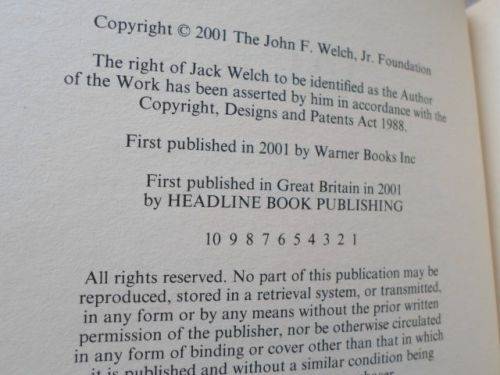 JACK - WHAT I'VE LEARNED LEADING A GREAT COMPANY AND GREAT PEOPLE - JACK WELCH ( 0,70 kg )
