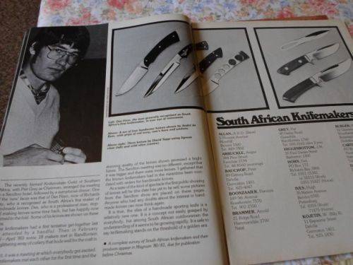 MAN MAGAZINE NOVEMBER 1980 ( S.A. KNIFEMAKERS , BASS FISHING , FIREARMS , HUNTING )