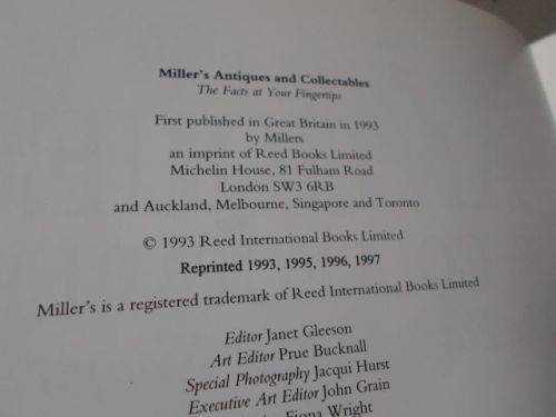 ANTIQUES & COLLECTIBLES - THE FACTS AT YOUR FINGERPRINTS - MILLER'S