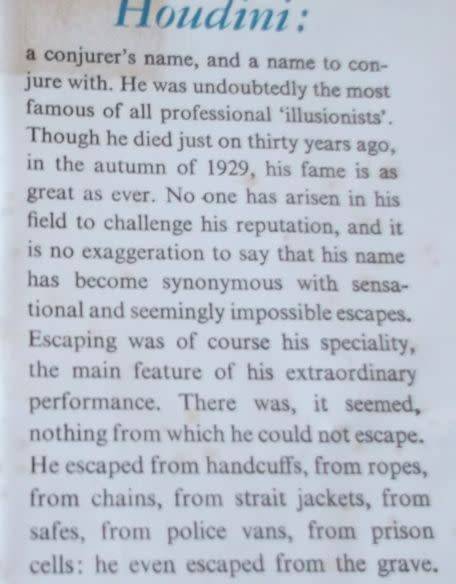 HOUDINI - THE MAN WHO WALKED THROUGH WALLS - WILLIAM LINDSAY GRESHAM