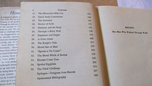 HOUDINI - THE MAN WHO WALKED THROUGH WALLS - WILLIAM LINDSAY GRESHAM