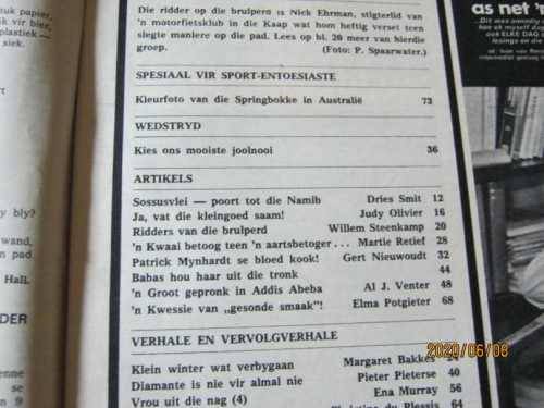 HUISGENOOT TYDSKRIF  6 AUGUSTUS 1971