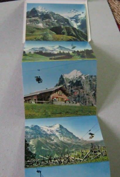 BERGBAHN GRINDELWALD-FIRST ( SWITZERLAND - SMALL PHOTO CARDS )
