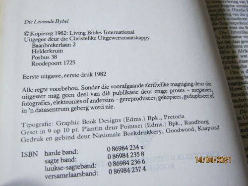 DIE LEWENDE BYBEL
