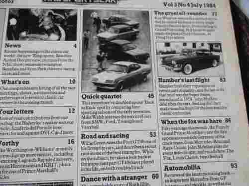 CLASSIC & SPORTSCAR JULY 1984 ( CITROEN DS , FORD GT40, JAGUAR C-TYPE, COSTIN AMIGO, SUPER SNIPE )