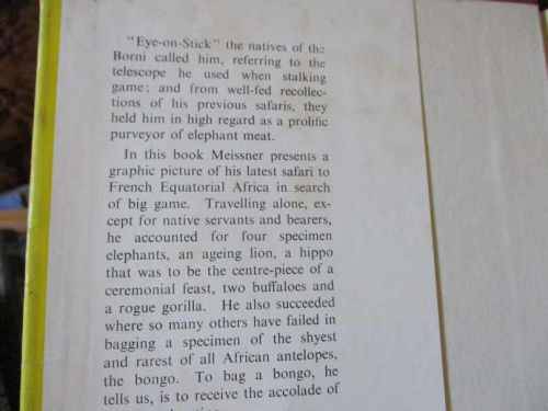 ONE-MAN SAFARI - HANS-OTTO MEISSNER