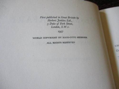 ONE-MAN SAFARI - HANS-OTTO MEISSNER