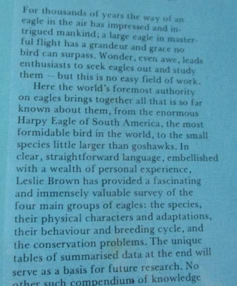 EAGLES OF THE WORLD - LESLIE BROWN