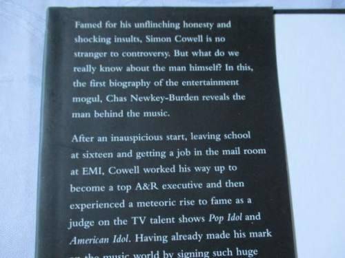 SIMON COWELL - THE UNAUTHORIZED BIOGRAPHY - CHAS NEWKEY-BURDEN