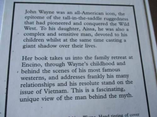 JOHN WAYNE - MY FATHER BY AISSA WAYNE WITH STEVE DELSOHN ( LARGE PRINT )