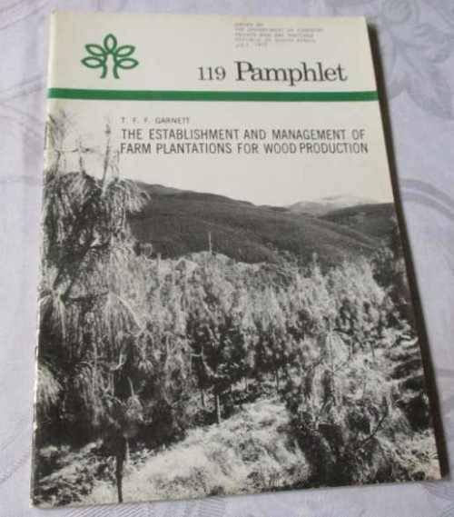 THE ESTABLISHMENT AND MANAGEMENT OF FARM PLANTATIONS FOR WOOD PRODUCTION - DEPT.  OF FORESTRY