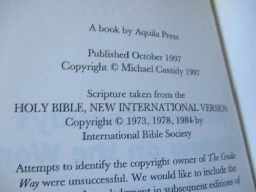 MICHAEL CASSIDY`S WINDOW ON THE WORD