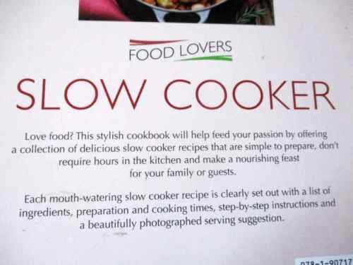 SLOW COOKER - FOOD LOVERS