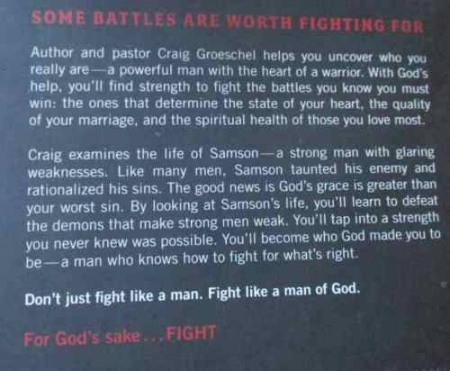 FIGHT - WINNING THE BATTLES THAT MATTER MOST - CRAIG GROESCHEL
