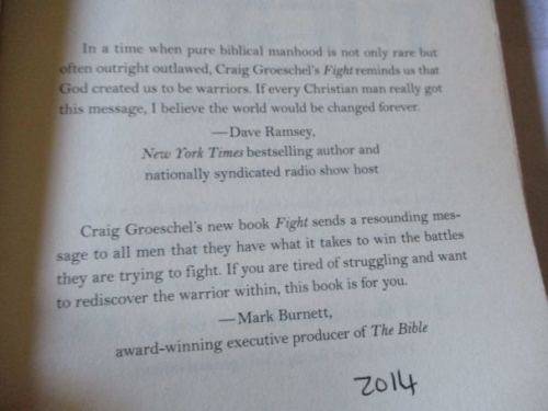 FIGHT - WINNING THE BATTLES THAT MATTER MOST - CRAIG GROESCHEL