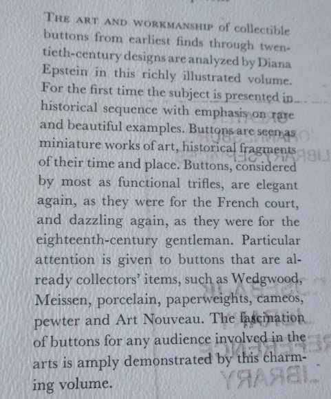 BUTTONS - DIANA EPSTEIN - COLLECTOR`S BLUE BOOKS