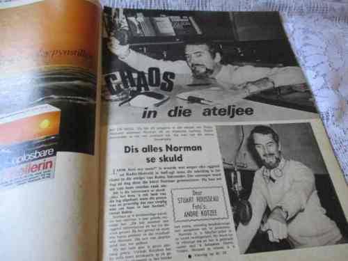 FOTO RAPPORT 29 JULIE 1973 ( HIGH NOON, MERLE WORSELEY, DOUGIE OVENSTONE, JURIE FERREIRA MUSIEK )