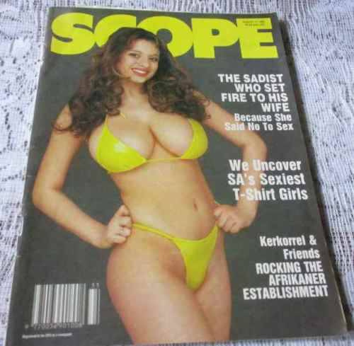 SCOPE MAGAZINE 11 AUG 1989 ( JOSE CUERVO WET T-SHIRT COMPETITION S.A., JOHANNES KERKORREL