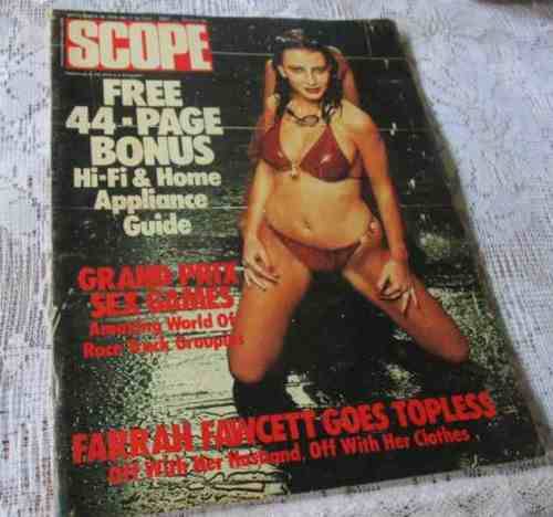 SCOPE MAGAZINE 28 SEPTEMBER 1979 ( KNIVES - AL J VENTER, GRAND PRIX, FARAH FAWCETT. IMOGEN FEHER )