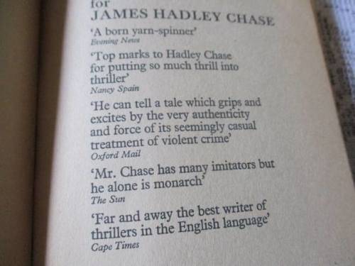 THE GUILTY ARE AFRAID  - JAMES HADLEY CHASE