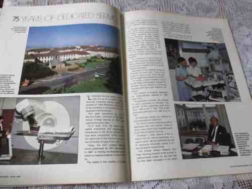SA PANORAMA MAGAZINE APRIL 1988 ( SABS, GROOTE SCHUUR HOSPITAL, RICHARDS BAY, SPCA )