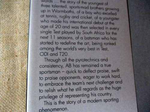 AB THE AUTOBIOGRAPHY