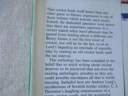 THE CRICKET ADDICT`S  ARCHIVE - EDITED BY BENNY GREEN