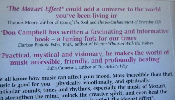 THE MOZART EFFECT - TAPPING THE POWER OF MUSIC TO HEAL THE BODY .... - DON CAMPBELL