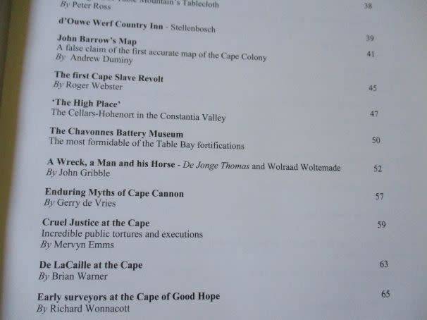 A CAPE ODYSSEY - A JOURNEY INTO THE FASCINATING HISTORY OF THE CAPE - GABRIEL ATHIROS ( SIGNED )