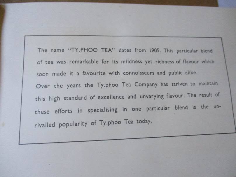 VINTAGE  TYPHOO TEA ` DO YOU KNOW ` TRADING CARDS & ALBUM - COMPLETE